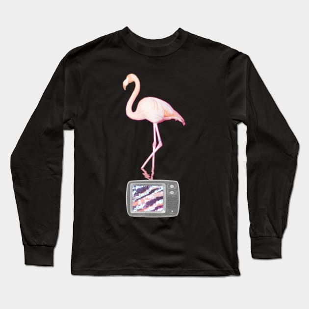 FLAMINGOD Long Sleeve T-Shirt by FrontLawnUtopia